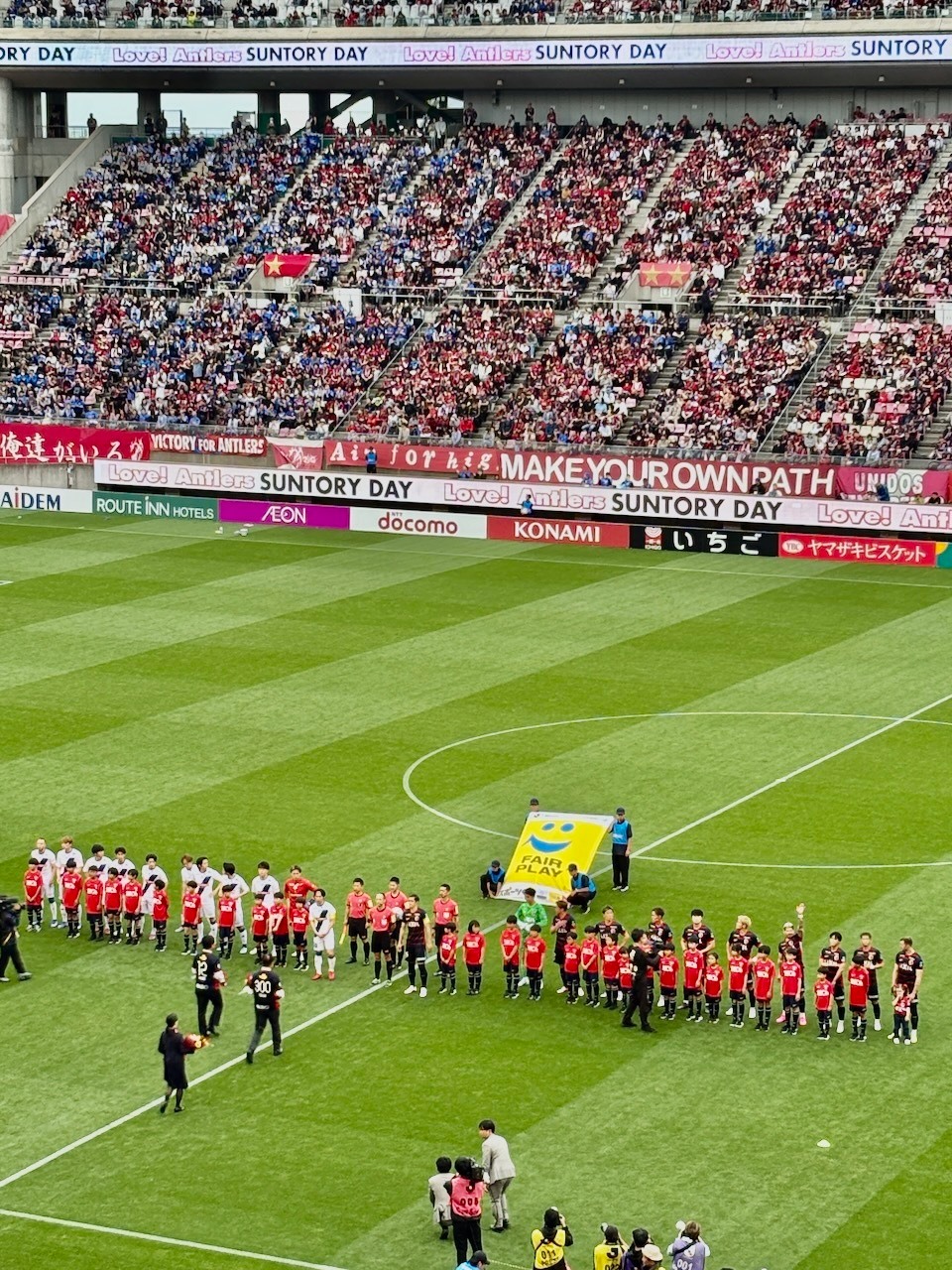 メルカリスタジアムでの試合の様子