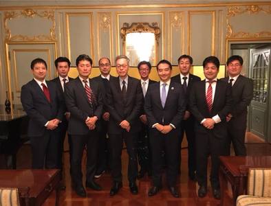 大森総領事と現地日本企業の方々との意見交換会の写真