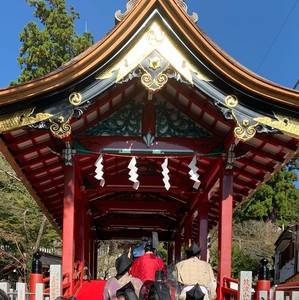筑波山神社御神橋の写真