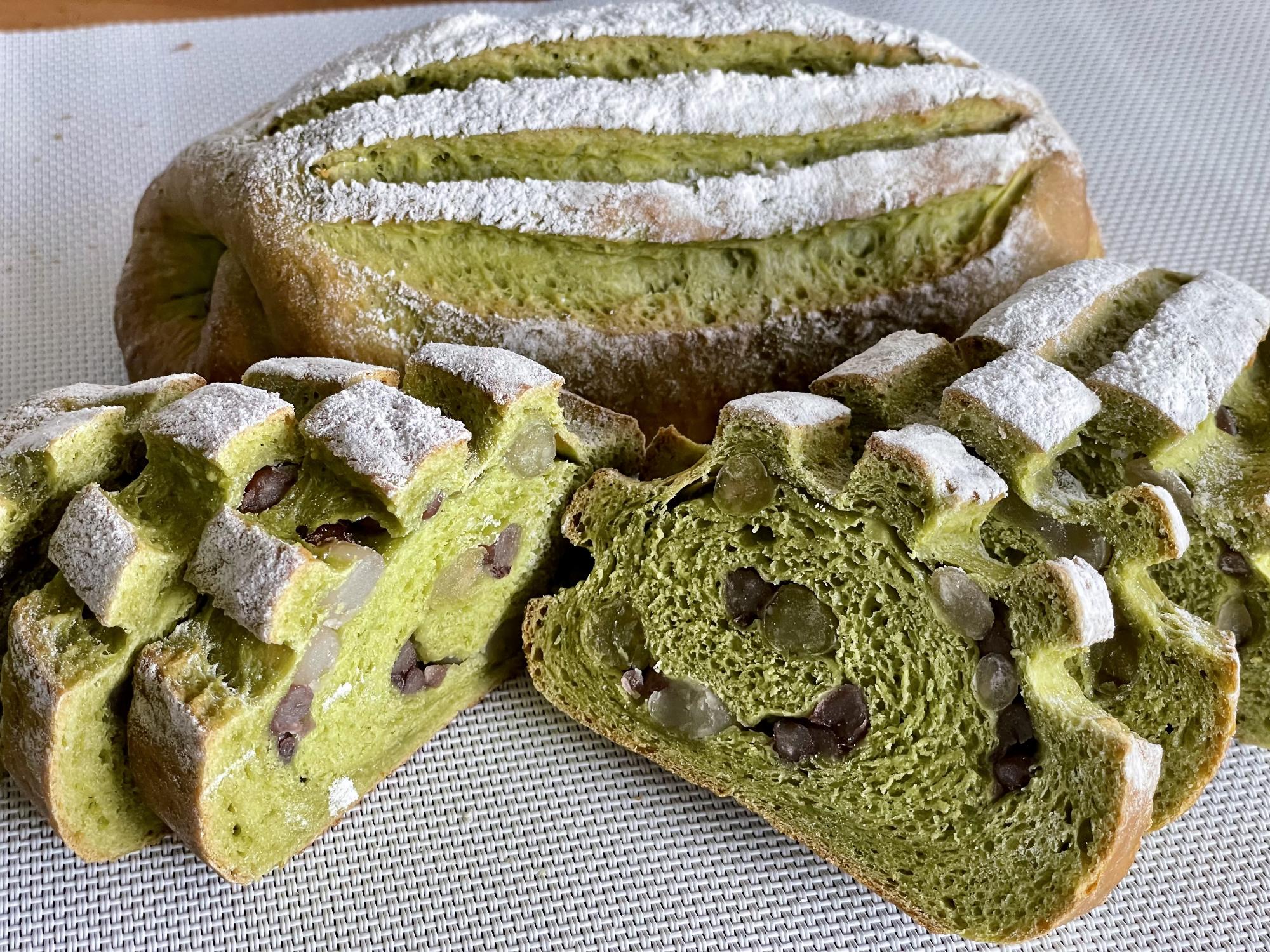 抹茶と甘納豆のミルクハース画像