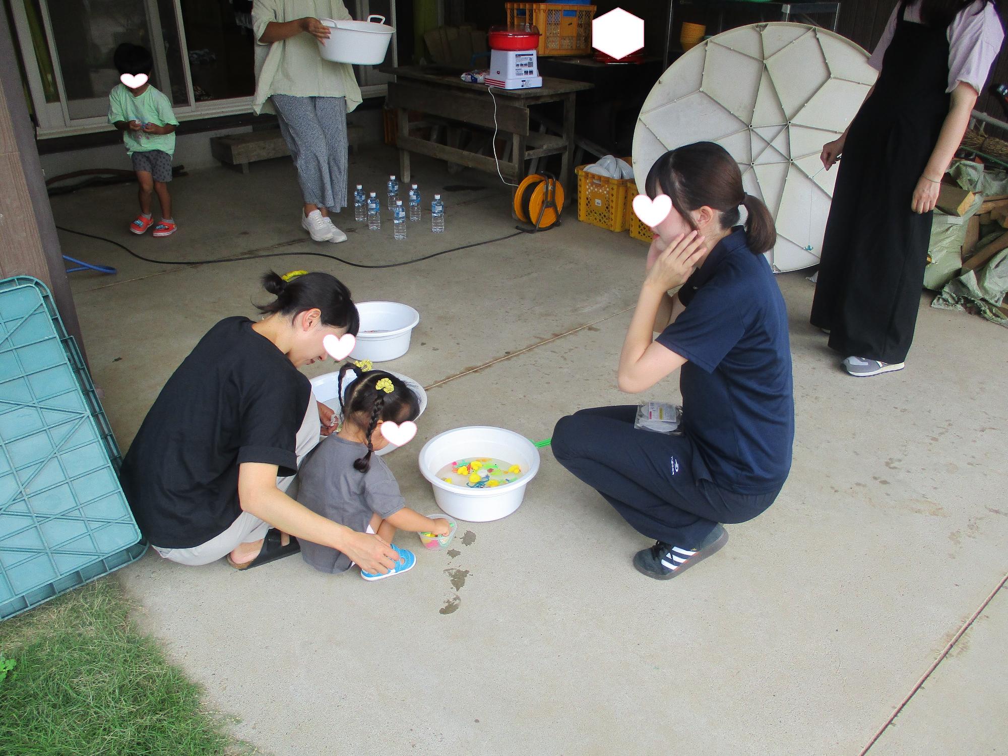 みらい子育てネット参加の母子とコミュニケーション