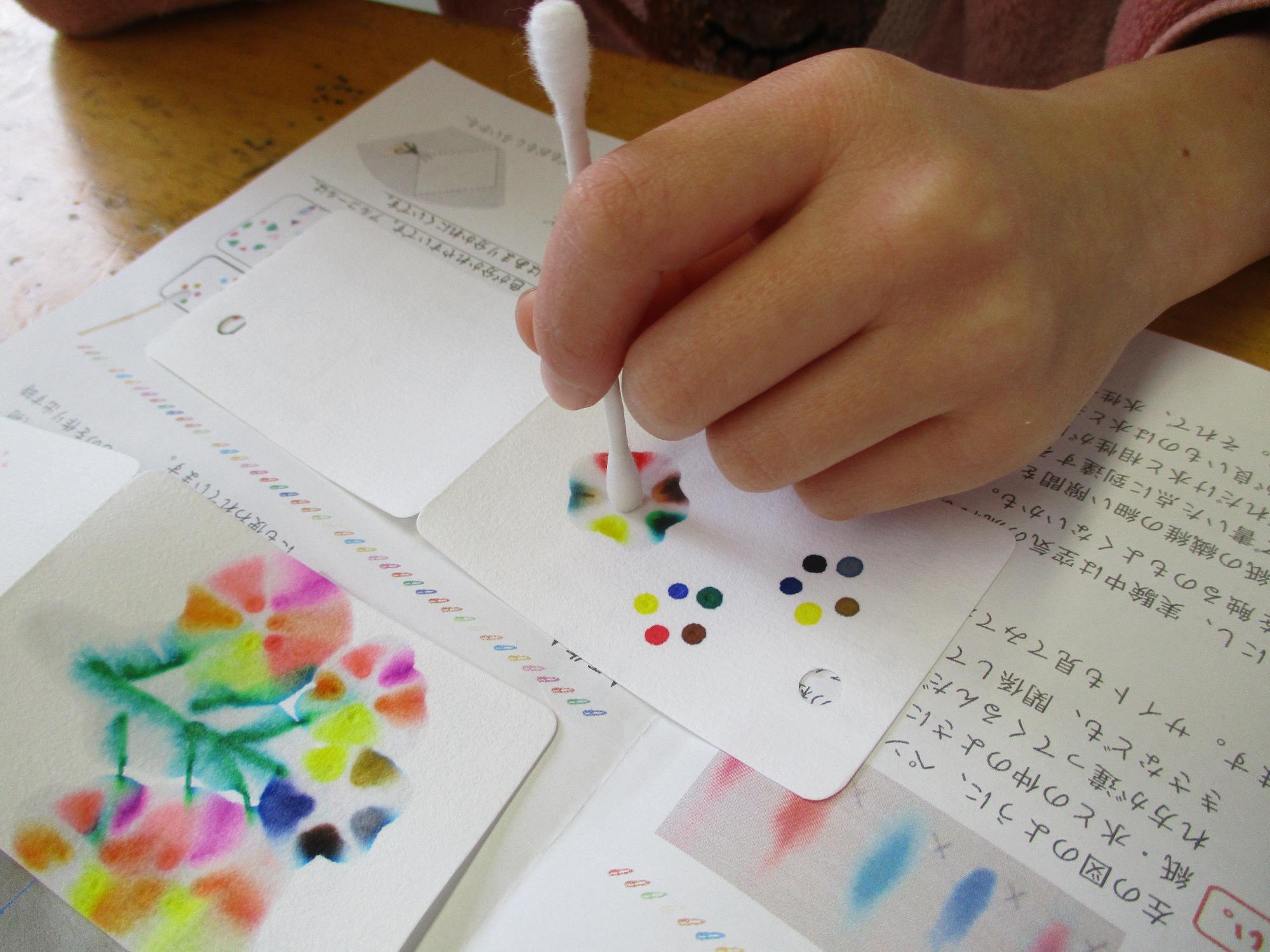 特徴を活かして作業中