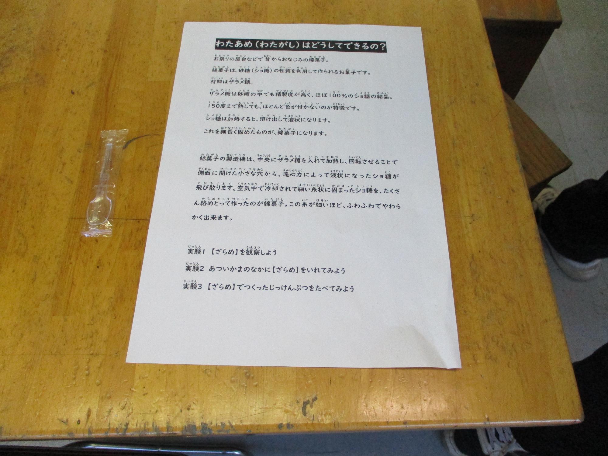 館長作の実験マニュアル