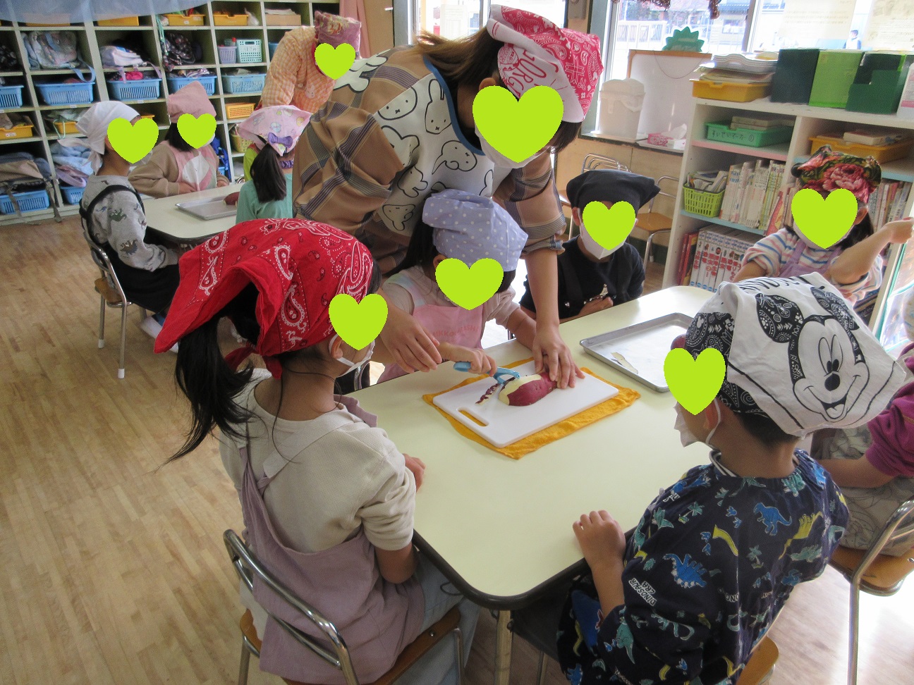 さつまいもの皮むき