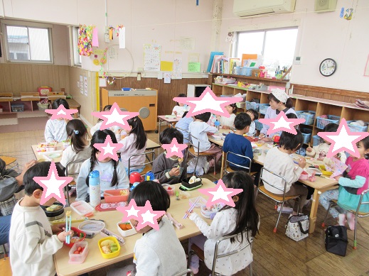 3歳児クラスです。