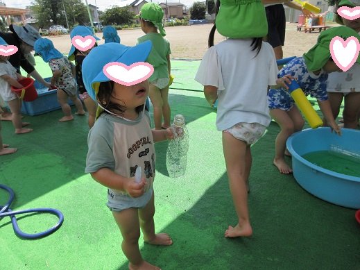 お気に入りはペットボトル。大事そうに握っています。
