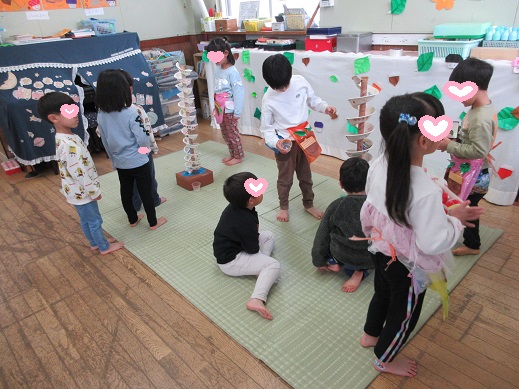 どんぐりころがしコーナーの様子