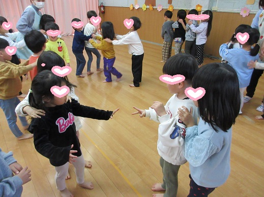 じゃんけん列車が長くなっていく様子