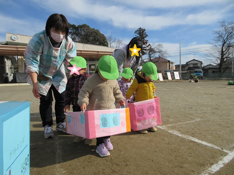 車に乗り込んでお出かけです