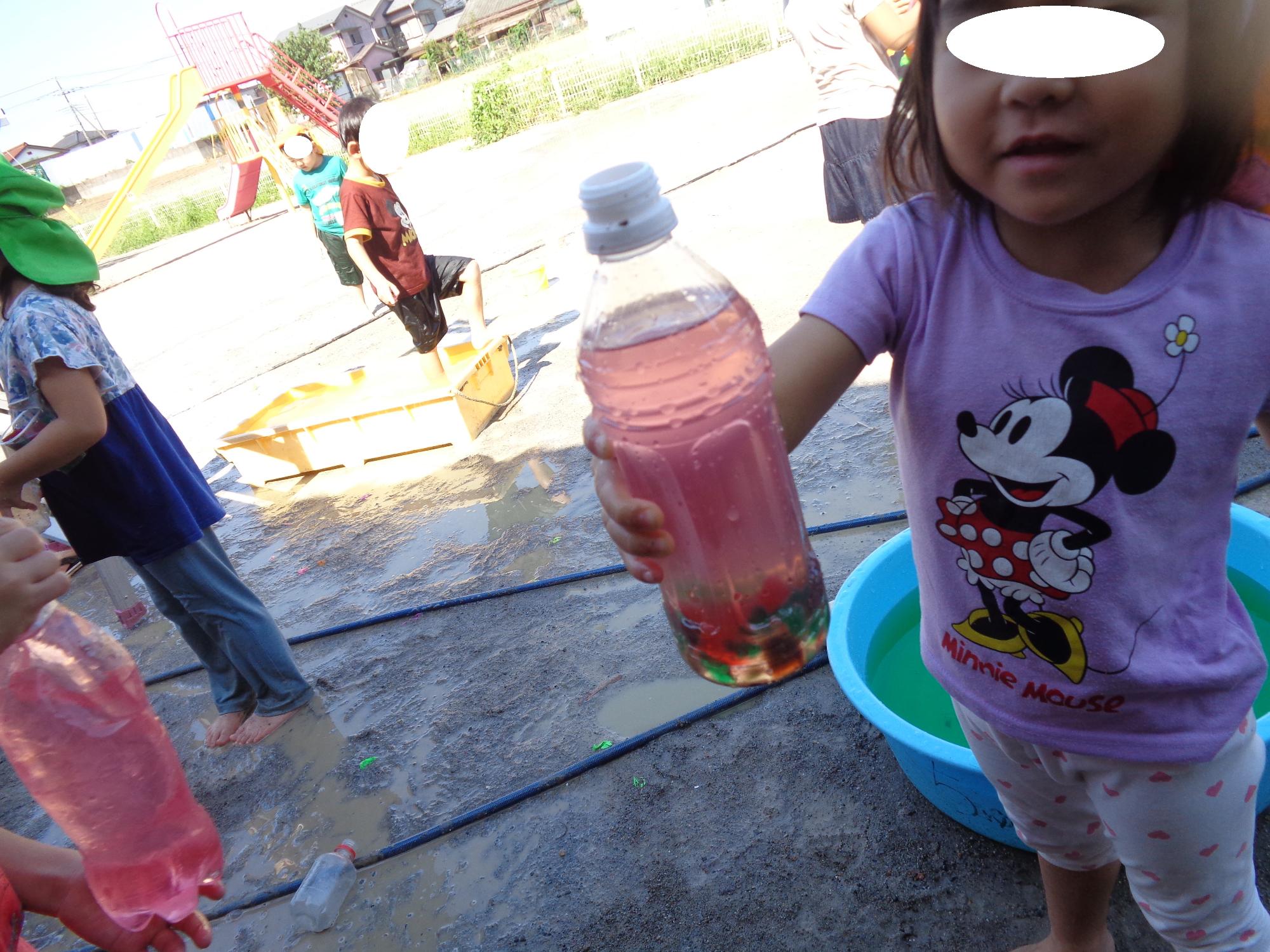 寒天いりのジュース