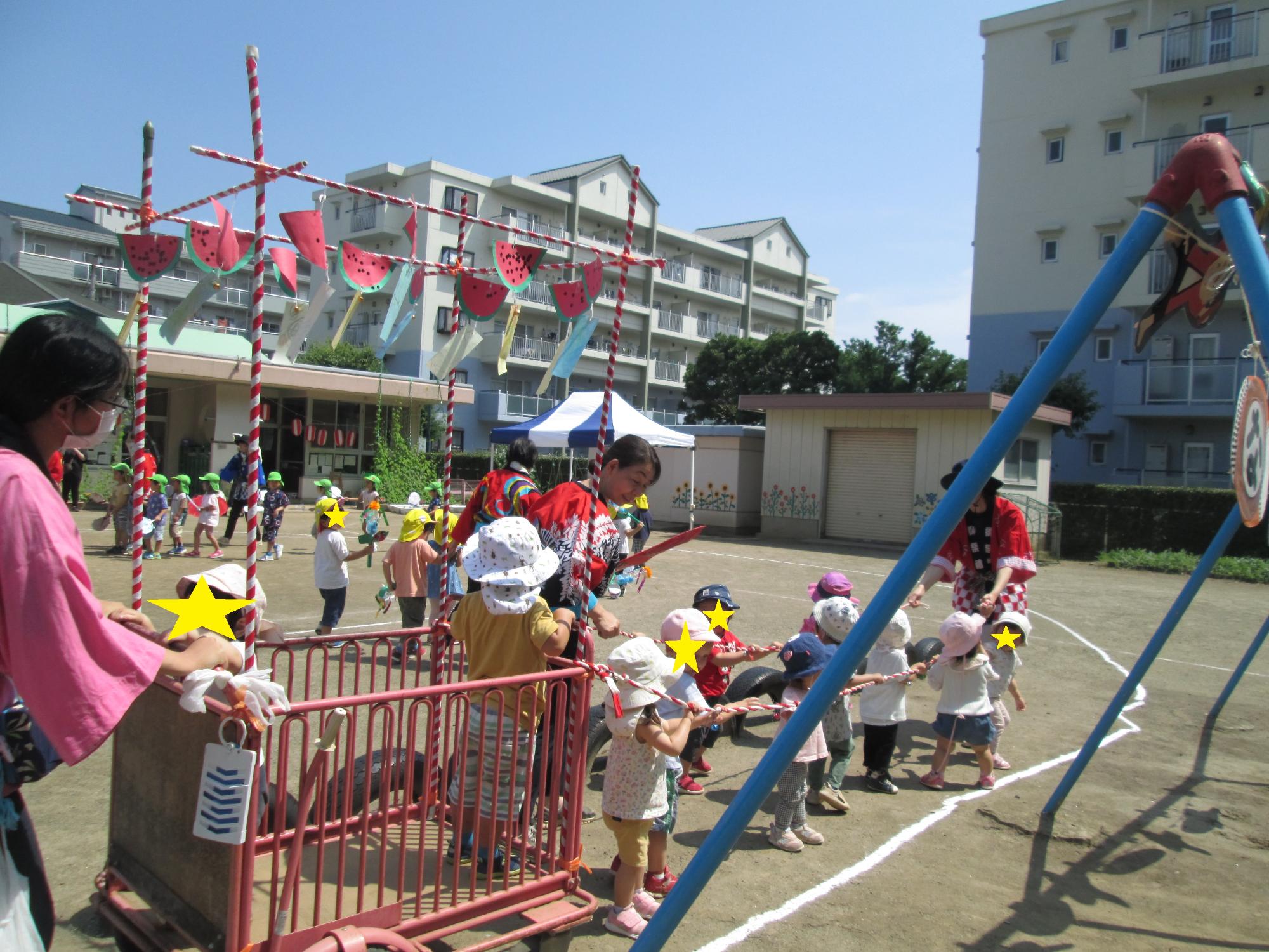 夏祭りごっこ1日目