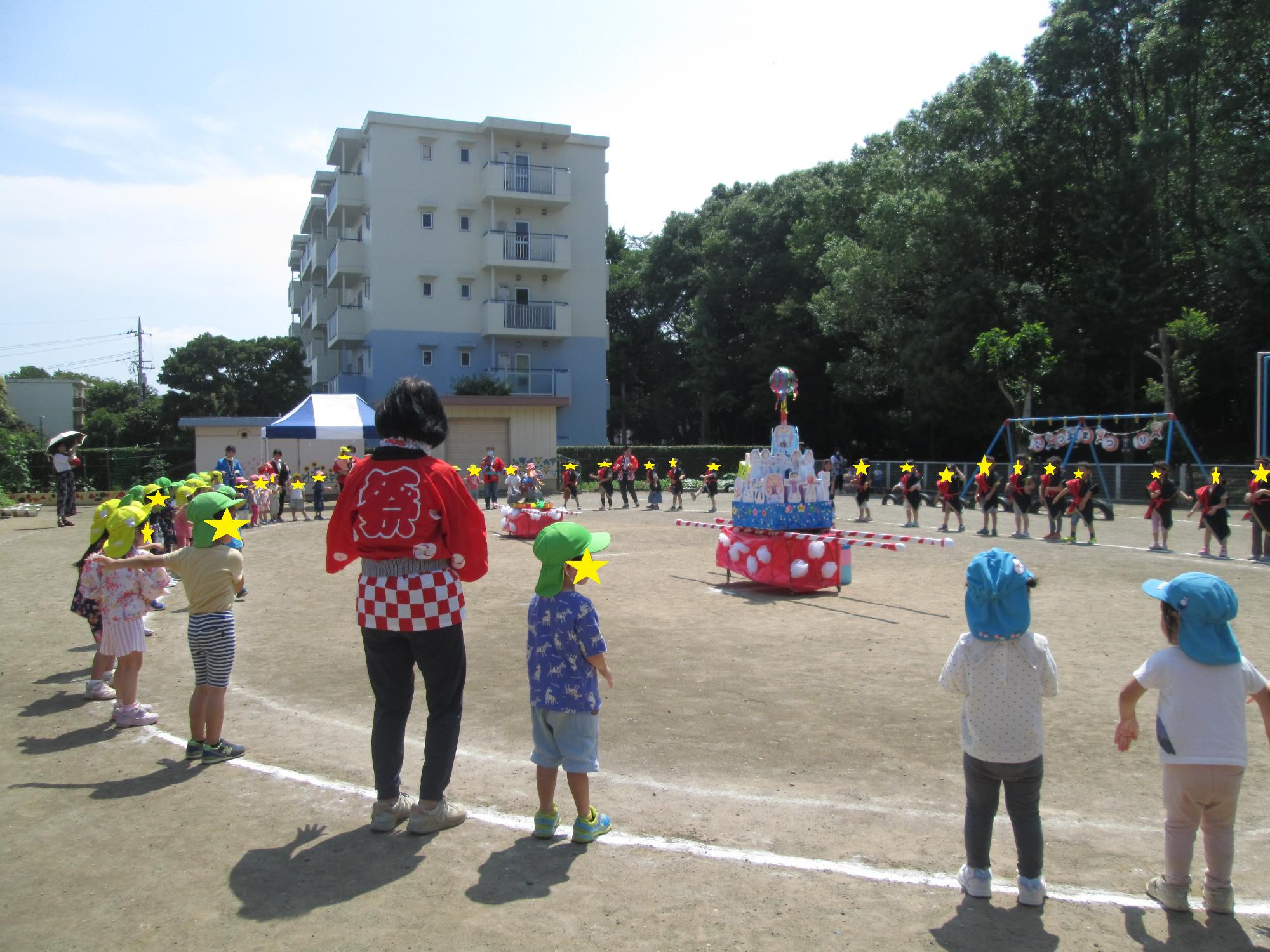 夏祭りごっこ1日目