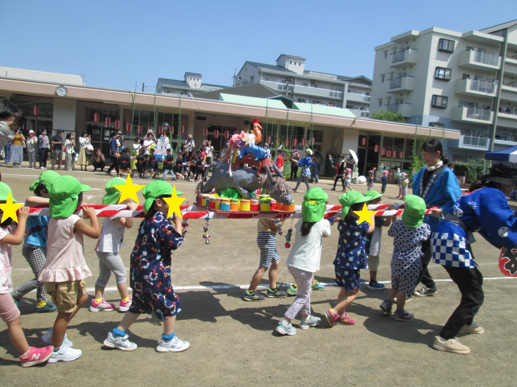 夏祭りごっこ1日目