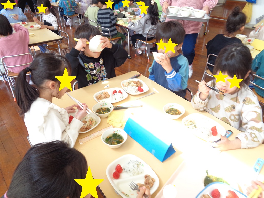 3歳児4歳児5歳児で会食