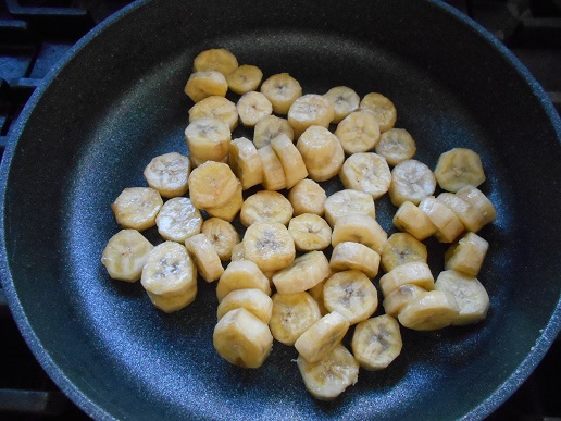 調理しているところ