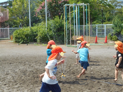 スプリンクラー遊び