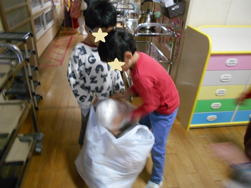 ゴミを集める当番