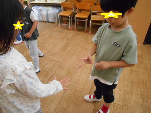 4歳児じゃんけん遊び
