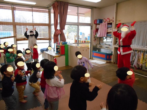 サンタとダンス