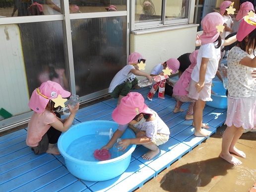 さくら組水遊び