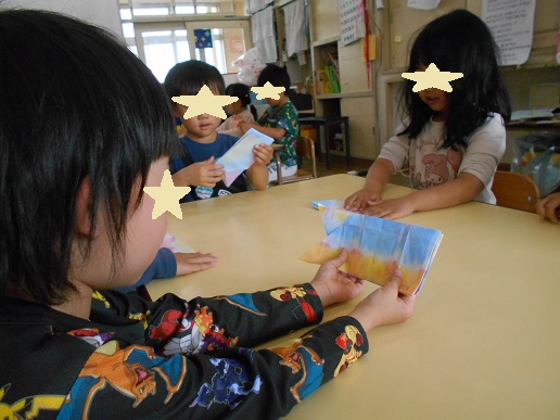 5歳児こいのぼり作り
