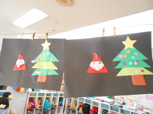 3歳児クリスマス制作